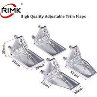 High Quality Adjustable Trim Flaps 38*54mm CNC Aluminum Alloy A Pair Of Trim Flaps For Nitro Gas RC Model Boat