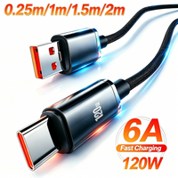 120W USB-C High Speed Transmission Data Cable Mobile Phone Wall Power Adapter Data Cable For iPhone Xiaomi POCO Honor Redmi VIVO
