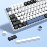 KBDiy GMK Arctic Keycap Cherry Profile Double Shot PBT ISO Keycaps For Gamer Mechanical Keyboard Kit Retro Gaming Point Key Cap