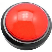 100Mm convex large round button with light, game machine responder large button switch with light large reset button