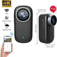 AliExpress WEOU WiFi 4K Mini Thumb Camera Bodycam Action Bike Cam Motorcycle Sport Cam Body Action Sports DV Camcorder 30M Waterproof Optional