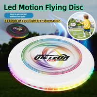 Led Colorful Flying Saucer Outdoor Leisure Toys Portable Game Flying Disc Competitions Sport Led Luminous Beach Disc
