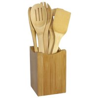 Wooden Spoons for Cooking 6-Piece, Kitchen Nonstick Bamboo Cooking Utensils Set, Durable and Healthy Bamboo Wooden Spatula Spoon