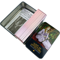 Metal Box Pink Gilded Edition Tarot Of Oppositions Cards Divination Deck With Paper Guidebook English Classical Board Games