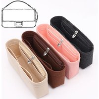 Felt Purse Organizer Women Handbag Insert Bag Multi Pocket Liner 8 Compartments for Totes and Daily Essentials