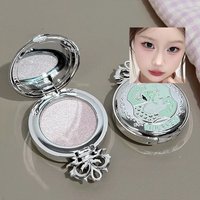 NICEKEY Monochrome Highlighter Champagne Gold Glitter Brighten Shiny Eye Makeup Diamond Shimmer Eyeshadow Palette Contouring