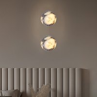 Natural Marble Ball Wall Lamp G9 Bulb Personalized Atmosphere Room Decoration Stone Sconce Stairs Parlor Kitchen
