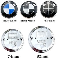 2pcs 82mm 74mm Car Front Hood Logo Badge Rear Trunk Emblem for BMW E46 E90 E39 E60 E36 E30 E61 E91 E92 E87 F10 F20 F30 X3 X5