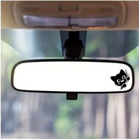 AliExpress NONE Cute Peek Cat Car Sticker - Rearview Mirror Vinyl Decal, Durable and Easy to Paste, Perfect for Car Appearance, Auto Parts