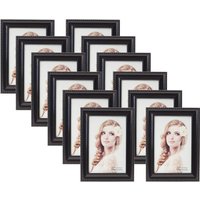 4x6 Picture Frames Set 12 Pack White Black Multi Photo Kit Gallery Wall Décor Tabletop Display Frame Hanging Mount For Desk