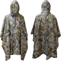 AliExpress Camouflage Raincoat PVC Outdoor Cycling Hiking Hunting Portable Folding Adult Tactical Poncho Rain Coat Waterproof Motorcycle