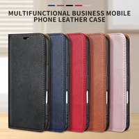 Strong Magnetic Cards Solt Wallet Leather Case For iPhone 16Pro Max 15 Plus 14 13 12 11 16E Book Bag Flip Stand Business Cover