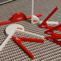 Math Teaching Aids, Angle Measurement Tools Geometric Angle Display Instruments Educational Learning Tools for Angle Recognition