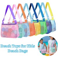 Portable Beach Bag Foldable Protable Kids Beach Toys Storage Bag Outdoor Children Swimming Large Sundries Organizers Backpack