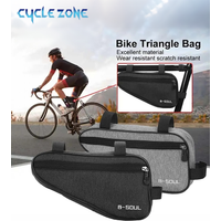 AliExpress cycle zone Durable Bicycle Frame Bag Bike Triangle Bag Large Storage Cycling Frame Pouch Bicycle Top Tube Bags Quick Install MTB Road Bike