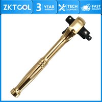 Gold 3 in 1 Ratchet Wrench 72 Tooth Reversible Double Headed Wrench 1/4" 3/8" 1/2" Drive Socket Spanner Car Repair Hand Tools
