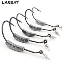 5PCS Barbed Jig Crank Head Hook 2g 2.5g 3g 5.25g 7g With Spring Lock Pin Soft Lure Worm Fishhook Texas Rigs Fishing Tackle