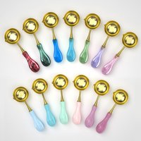 Retro Sealing Wax Spoon For Wax Melted Dissolve Wax Spoon DIY Craft Anti Hot Wax Stamp Seal Stamp Spoon