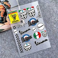 For VESPA Reflective Motorcycle Stickers, 3M Safety Warning At Night In The Dark Scooter Helmets