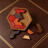 11Pcs Hexagon Wooden Puzzle Brain Teaser Adults Interlocking Jigsaw Logic Puzzle Mind Game Stress Relief IQ Training ToyGift
