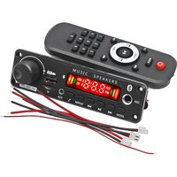 【STABLE QUALITY】2X75w Bluetooth 5.0 Audio Amplifier DC8-26V 2-5A Mini Stereo AMP With Remote Control Power Cord Speaker Wire Bla