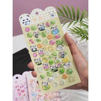 Cartoon 3D Fun Stickers, Crystal Diamond Decorative Stickers for Kids, 3D Crystal Embossed Stickers, Cartoon Decals, Phone Case Decorations, Planner Stickers, Party Favors