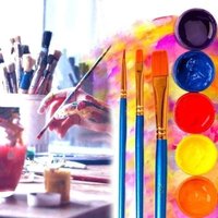 10Pcs Artist Paint Brushes Set Professional Art Supplies for Acrylic Oil Watercolor Painting Drawing Tools Kit for Students
