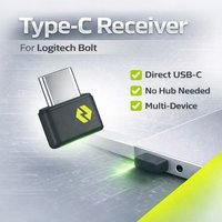 Dual-Interface-Wireless-Adapter für Logitech Bolt-fähige Geräte, USB-A- und Typ-C-Verbindungslösung für Maus und Tastatur