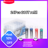 GXIN G18T 24Pcs Erasable Dry Erase Marker Refills Office Supplies School Use in Classroom Large Capacity Weatherproof Cartridge.