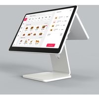 15.6 Inch White Color Android Cash Register, 4G+32G Touch Screen POS Terminal, Desktop Salesplay POS Machine With RJ45, WIFI, BT