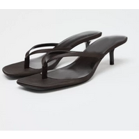 Sexy Crocodile Square-toe Stiletto Sandals,comfor Portable Women Summer Beach Flip Flops,elegant Simple Texture Stiletto Sandals
