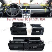 For VW Passat B6 B7 CC R36 Front Dashboard Air Conditioner Outlet A/C Air Conditioning Vents