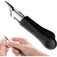 Stainless Steel Nail Clippers with Anti-Splatter Design & Handle Curved Blade,Sharp & Durable Christmas Gift Large-Opening