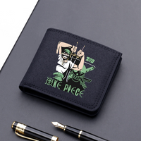 One Piece Wallets Luffy Zoro Anime Figure Print Boys Card Cases Money Clips Ultra-thin Men Fashion Portable Purse Birthday Gift