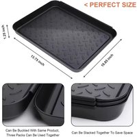 1/2/3pcs Multifunctional Under Seat Container Box Boot Tray Heavy Duty Shoe Mat Trays Car Shoes Storage Tray Dog Cat Bowl Mats