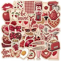 50-Pack Pink World Graffiti Stickers Waterproof Decals for Luggage Water Cup Tablet Phone Stationery Notebook Student Supplies