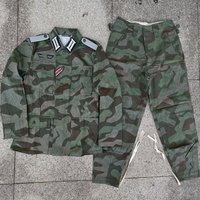 German Split Camouflage M43 Captain Field Uniform Set+Accessories+Pants Reenactment Movie Collection