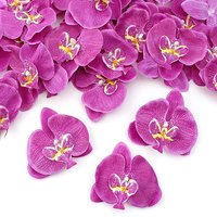 Artificial Silk Butterfly Orchid Flower Head DIY Craft Production Party Photography Props Bridal Gift Wedding Bouquet Decoration