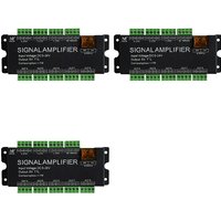 AAAEL-3X 8CH LED Strip Signal Amplifier,WS2812 5V SPI TTL Signal Output For WS2811 WS2815 SK6812 Pixels LED Light DC5-24V