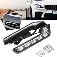2PCS LED Daytime Running Lights for Automobiles 12V L Shaped Driving Lamp Daytime Running Fog Light Waterproof Car LED Lamp