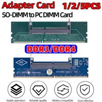 1-5pcs Laptop To Desktop Memory Adapter Card DDR3 DDR4 SO-DIMM To PC DIMM Card Connector Card Memory Stick RAM Connector Adapter