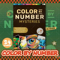 Mystery Mosaics A Coloring Book For Art Painting Paper Cartoon Pattern Drawing Books Kids DIY Educational Toys