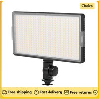 LED-416 LED Video Light On-Camera Photography Light Panel 416PCS Light Beads 3200-5600K Dimmable for Photo Video Live Streaming