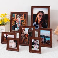 1pc deep walnut color plastic photo frame Nordic retro personality small photo frame table 4 "5" 6 "7" 8 10 "A4 photo frame
