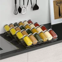 2/4Layers Kitchen Spice Drawer Organizer Adjustable Spice Rack for Spice Jars Seasoning Bottles Cabinet Pantry Kitchen Organizer