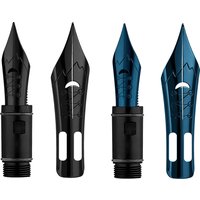 Blue Majohn Fountain Pen Flex / Flexible Nib Elastic Replacement Nib Suitable for Majohn P136, P138 and P139 (#6 Nib) Series