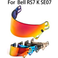 Visier für Bell RS7-K RS7 SE07 HP7 RS7 Pro Carbon Helm Ersatz Anti-UV-Linse Windabweiser Motorrad-Ersatzzubehör