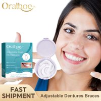 Adjustable Dentures Teeth Set Snap-On Fake Teeth Protect Dental Enhance Aesthetic Portable Braces Decorate Gaps For Adult Teeth