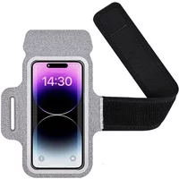 HAISSKY Elastic Running Sport Armbands For iPhone 17 16 15 14 13 12 Pro Max 15 Plus Ultra-thin Phone Arm Bag For Samsung S25