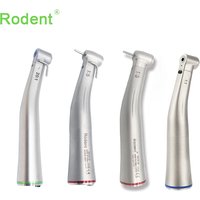 Red Ring Increasing Low Speed Handpiece External/Internal Water Spray 1:5/1:1/20:1 Contra Angle With Fiber Optic image 4